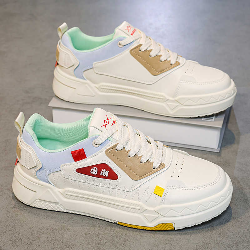 Vintage Collectible Shoes - รองเท้าบูทหนังสังเคราะห์แบบผูกเชือก สไตล์วินเทจ แบรนด์รองเท้าผ้าใบ รองเท้าผ้าใบผู้ชาย รองเท้ากีฬา คอลเลคชั่นมินิมอลลิสต์