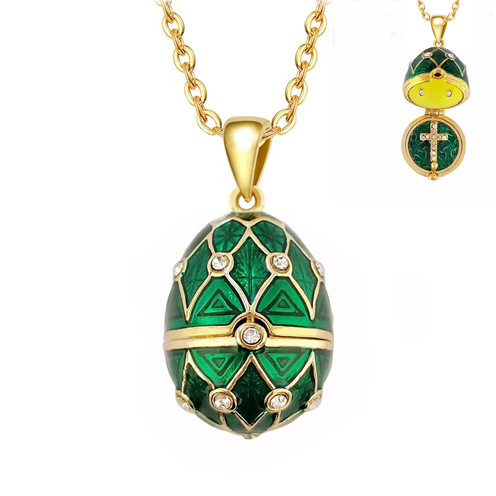 เคลือบ Faberge อีสเตอร์ไข่จี้ส - Vintage Collectible Jewelry บทวิจารณ์และราคา