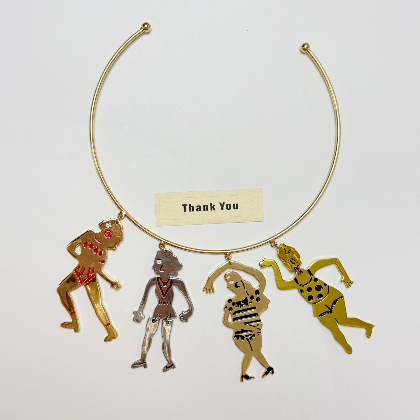 สร้อยคอจี้รูปสาวแฟลปเปอร์สไตล์ - Vintage Collectible Figures บทวิจารณ์และราคา