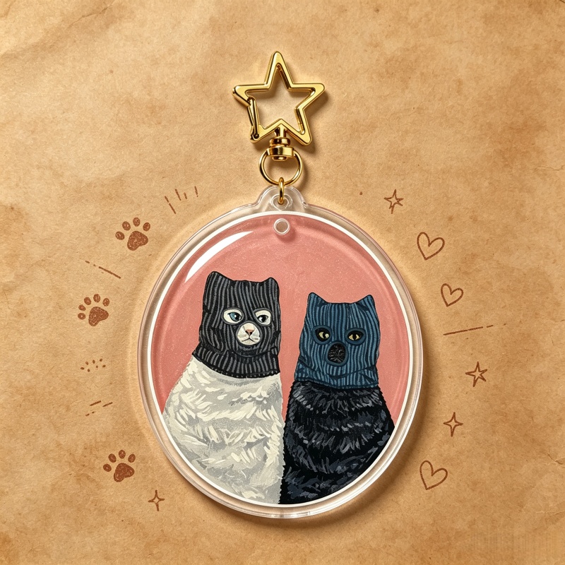 พวงกุญแจอะคริลิกรูปแมว Serial  - Vintage Cartoon Collectible บทวิจารณ์และราคา