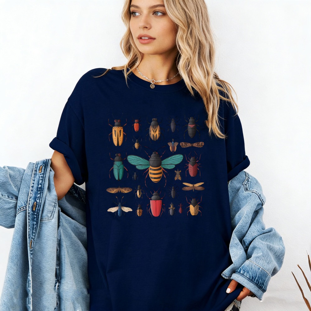 เสื้อยืดลายกราฟิกคอลเลกชันแมลง - Vintage Cartoon Collectible บทวิจารณ์และราคา